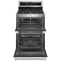 Maytag 30" 6.0 Cu. Ft. Double Oven 5-Burner Freestanding Gas Range (MGT8800FZ) - Stainless Steel