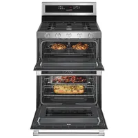 Maytag 30" 6.0 Cu. Ft. Double Oven 5-Burner Freestanding Gas Range (MGT8800FZ) - Stainless Steel