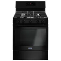 Maytag 30" 5.0 Cu. Ft. Self-Clean 5-Burner Freestanding Gas Range (MGR6600FB) - Black