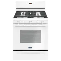 Maytag 30" 5.0 Cu. Ft. Self-Clean 5-Burner Freestanding Gas Range (MGR6600FW) - White