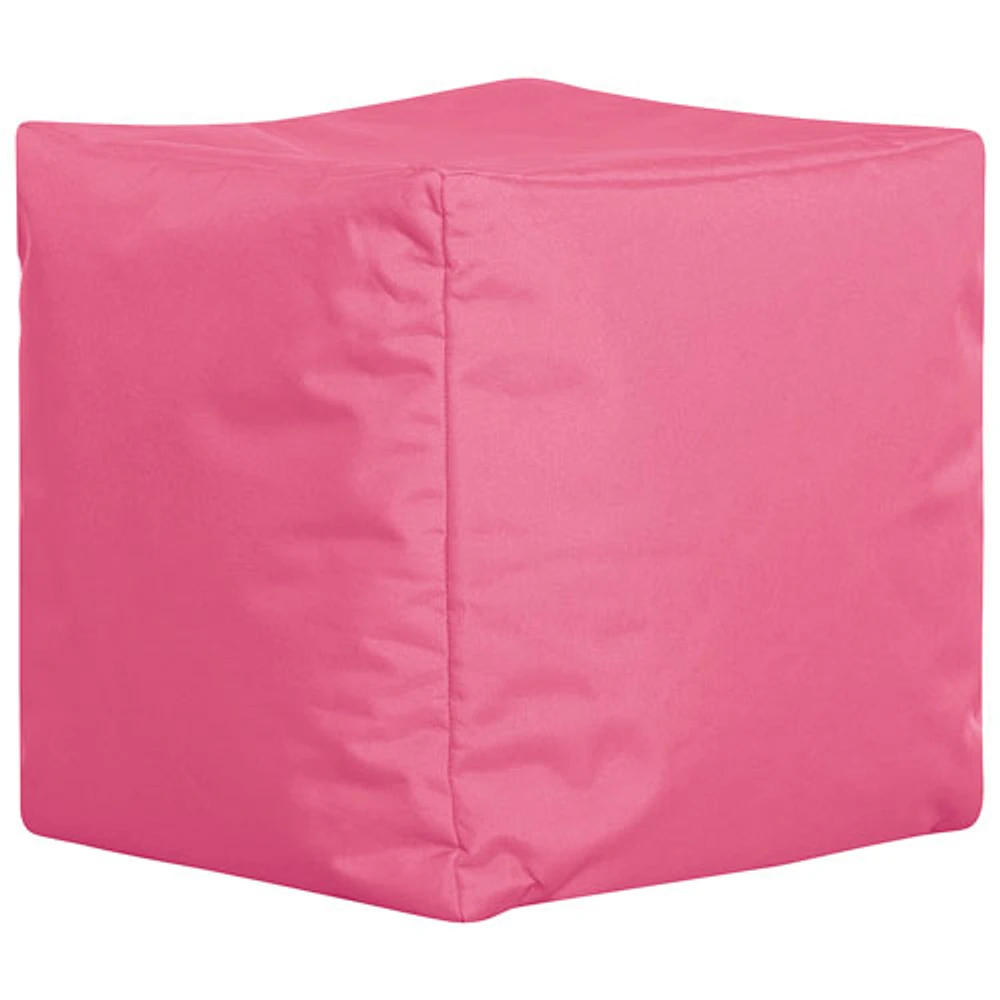 Fauteuil poire contemporain Cube Brava - Rose