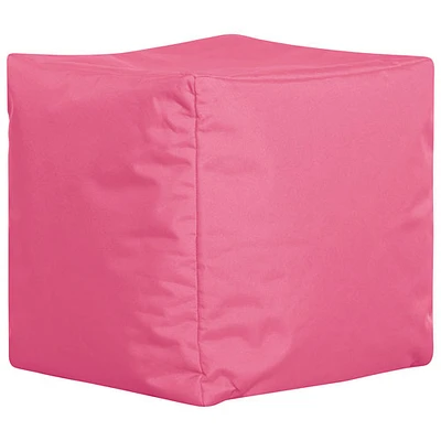 Fauteuil poire contemporain Cube Brava - Rose