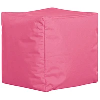 Fauteuil poire contemporain Cube Brava - Rose