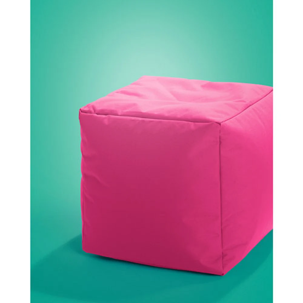 Fauteuil poire contemporain Cube Brava - Rose