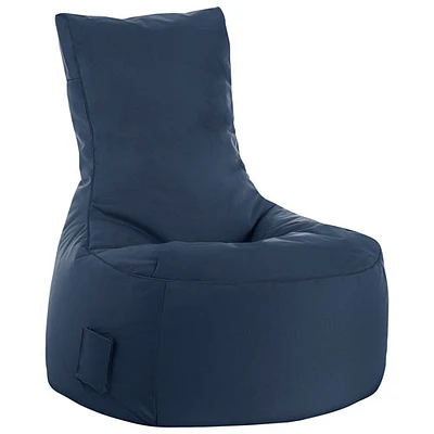 Swing Brava Contemporary Bean Bag Chair - Navy