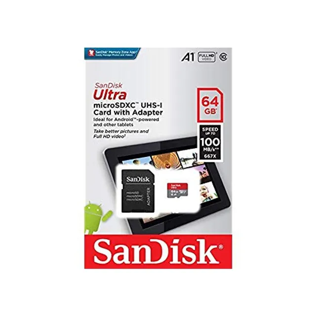 SanDisk Ultra 400GB MicroSDXC UHS-I Card with Adapter - SDSQUAR-400G-GN6MA