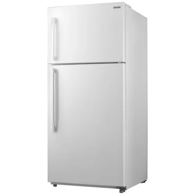 Insignia 30" Top Freezer Refrigerator with LED Lighting (NS-RTM18WH8Q)-White-Open Box-Scratch & Dent