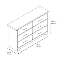 Storkcraft Brookside 6-Drawer Dresser