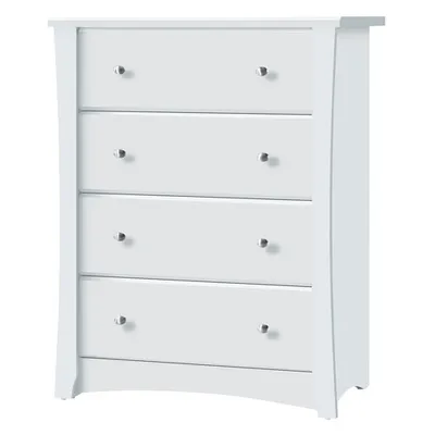 Storkcraft Crescent 4-Drawer Chest-White