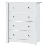 Storkcraft Crescent 4-Drawer Chest-White