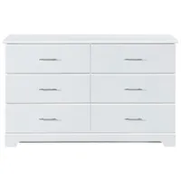 Storkcraft Brookside 6-Drawer Dresser - White