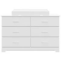 Storkcraft Brookside 6-Drawer Dresser - White