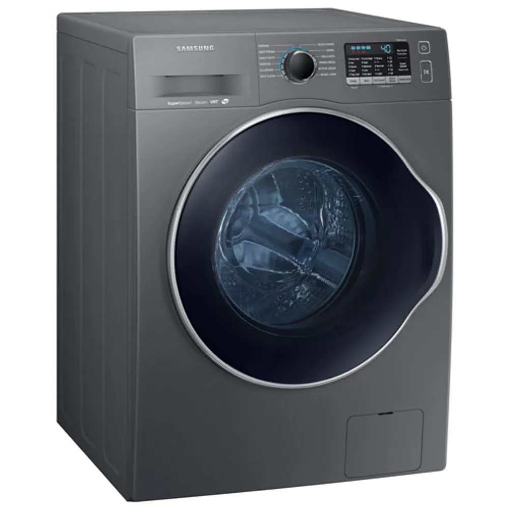 Samsung 2.6 Cu. Ft. High Efficiency SuperSpeed Front Load Steam Washer (WW22K6800AX/a2) - Inox Grey