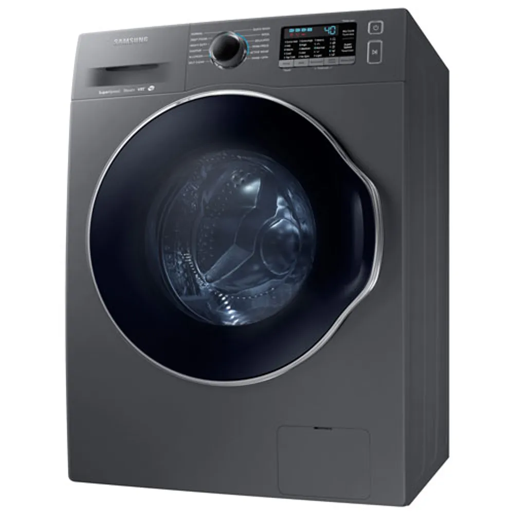 Samsung 2.6 Cu. Ft. High Efficiency SuperSpeed Front Load Steam Washer (WW22K6800AX/a2) - Inox Grey