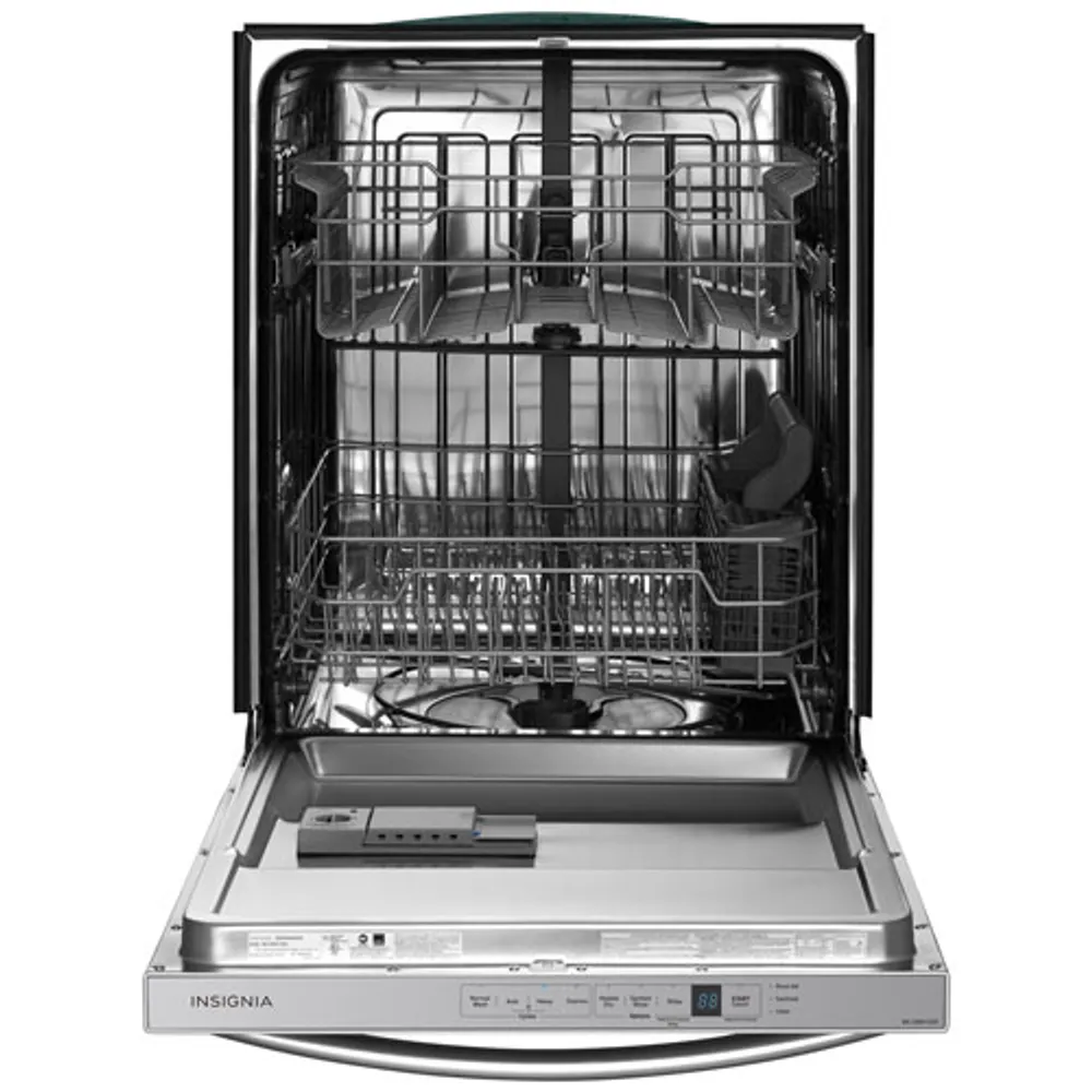 Insignia 24" 51dB Built-In Dishwasher w/ Stainless Steel Tub (NS-DWH1SS9) - Stainless - Only at Best Buy