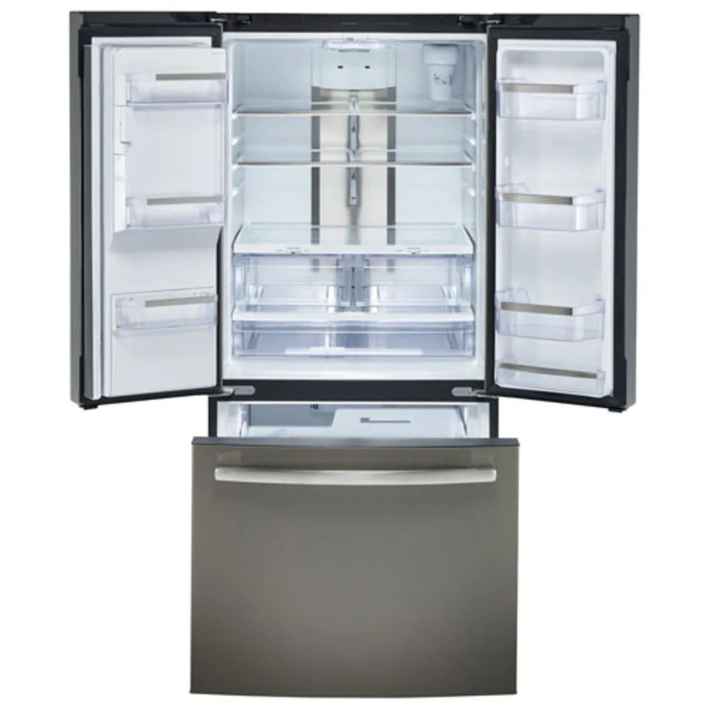 GE Profile 33" 23.8 Cu. Ft. French Door Refrigerator with LED Lighting (PFE24HMLKES) - Slate