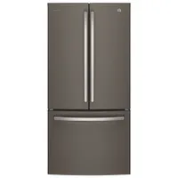 GE Profile 33" 24.8 Cu. Ft. French Door Refrigerator with Water & Ice Dispenser (PNE25NMLKES)-Slate