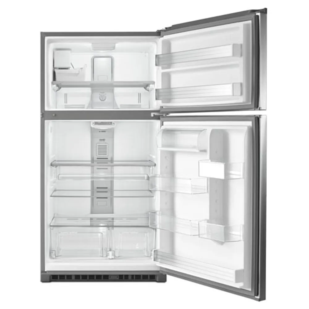 Maytag 33" 21 Cu. Ft. Top Freezer Refrigerator with LED Lighting (MRT711SMFZ) - Stainless Steel