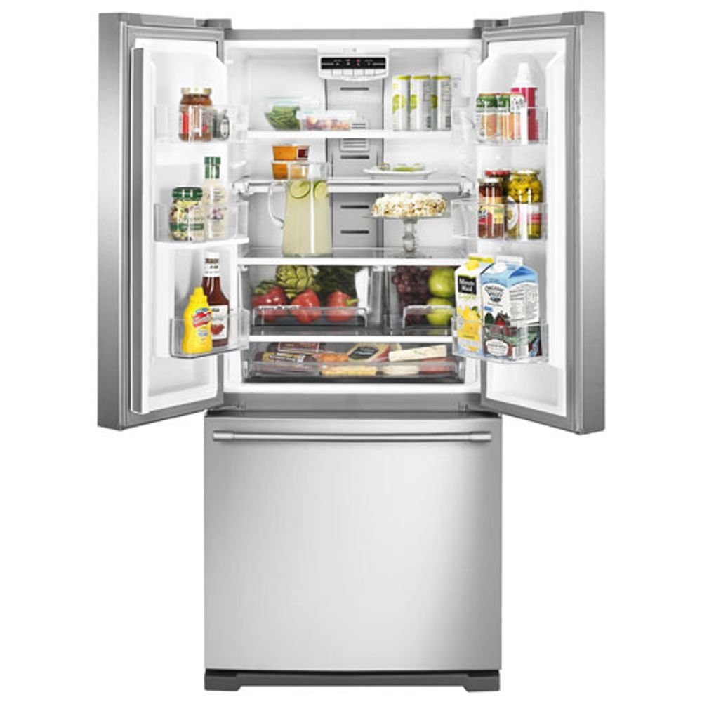 Maytag 30" 20 Cu. Ft. French Door Refrigerator with LED Lighting (MFB2055FRZ) - Stainless Steel