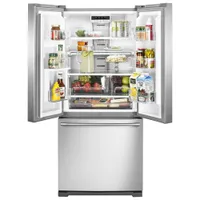 Maytag 30" 20 Cu. Ft. French Door Refrigerator with LED Lighting (MFB2055FRZ) - Stainless Steel