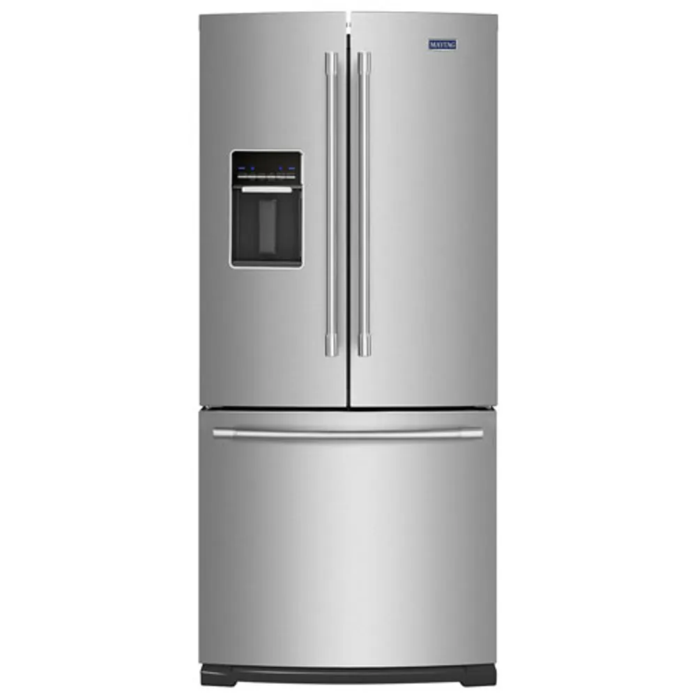 Maytag 30" 19.7 Cu. Ft. French Door Refrigerator with LED Lighting (MFW2055FRZ) - Stainless Steel