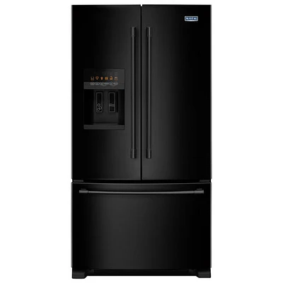 Maytag 36" 25 Cu. Ft. French Door Refrigerator with LED Lighting (MFI2570FEB) - Black