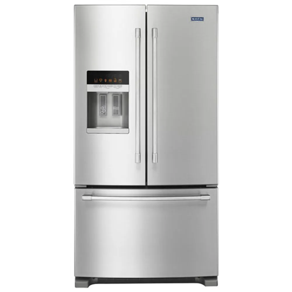 Maytag 36" 25 Cu. Ft. French Door Refrigerator with LED Lighting (MFI2570FEZ) - Stainless Steel