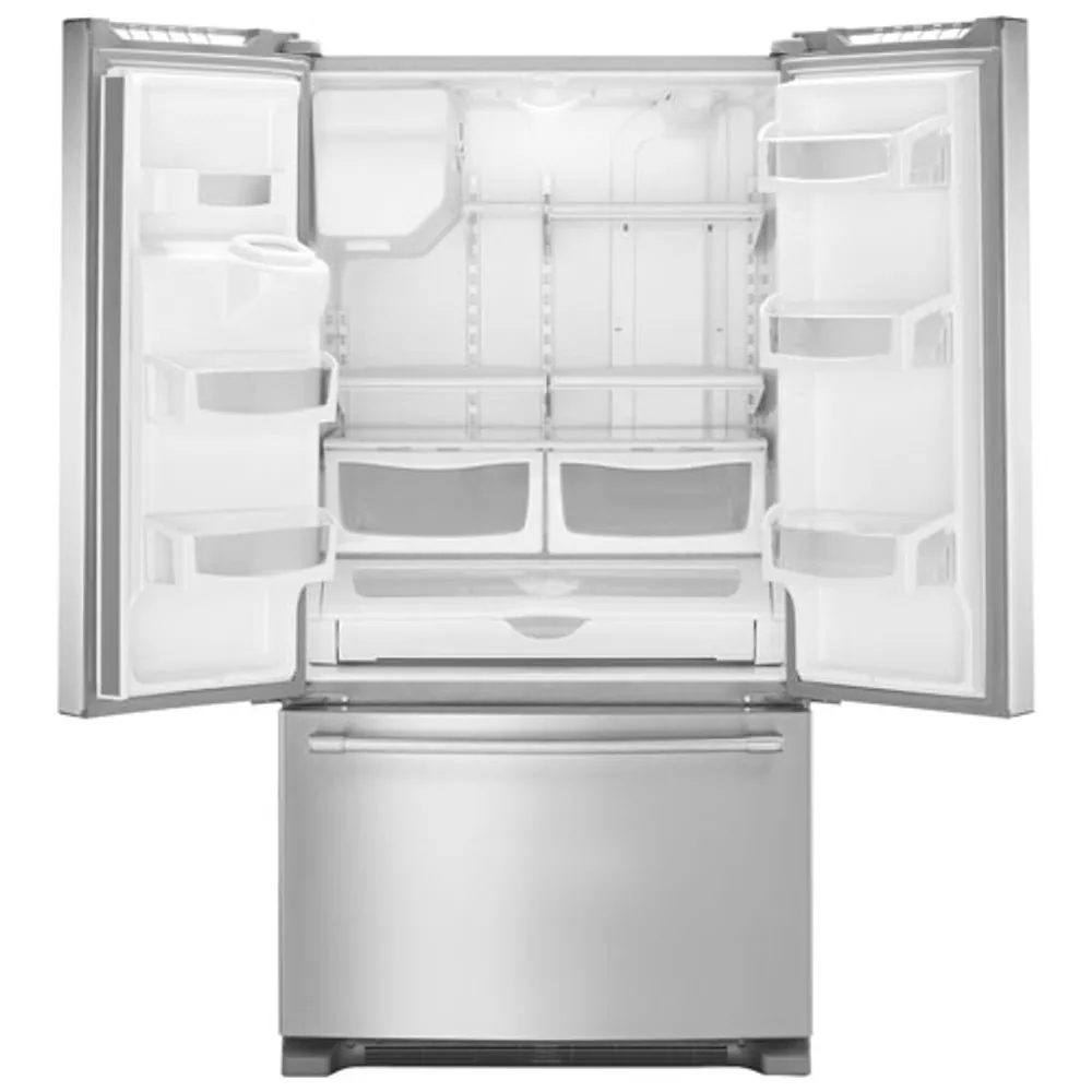 Maytag 36" 25 Cu. Ft. French Door Refrigerator with LED Lighting (MFI2570FEZ) - Stainless Steel