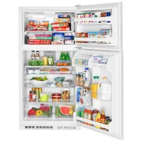 Maytag 33" 21 Cu. Ft. Top Freezer Refrigerator with LED Lighting (MRT311FFFH) - White