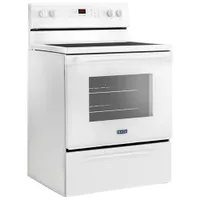 Maytag 30" 5.3 Cu. Ft. Self-Clean 5-Element Freestanding Electric Range (YMER6600FW) - White