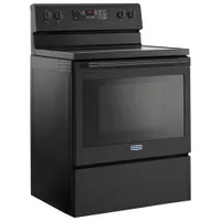 Maytag 30" 5.3 Cu. Ft. Self-Clean 5-Element Freestanding Electric Range (YMER6600FB) - Black