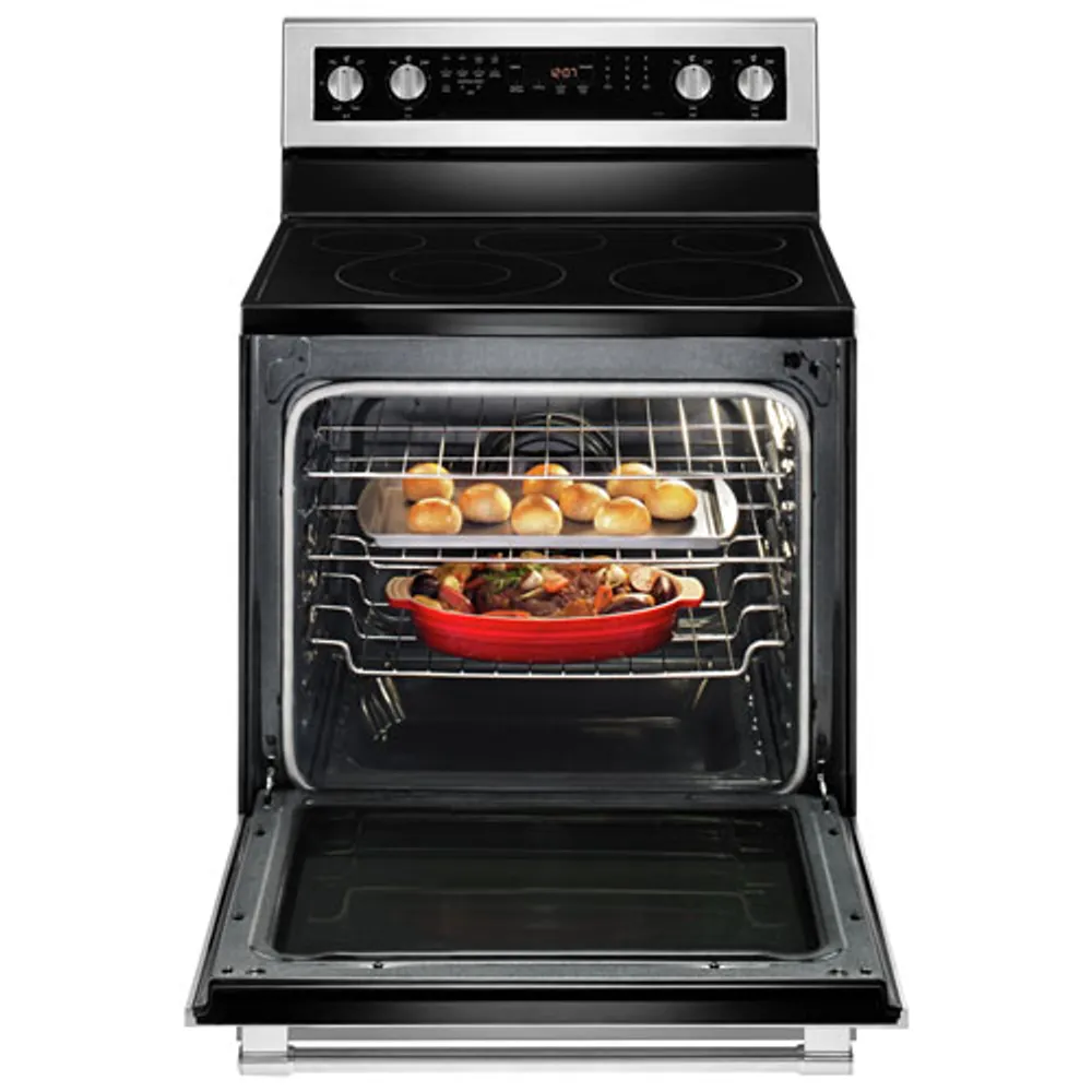 Maytag 30" 6.4 Cu. Ft. True Convection 5-Element Electric Range (YMER8800FZ) - Stainless Steel