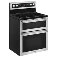 Maytag 30" 6.7 Cu. Ft. Double Oven 5-Element Freestanding Electric Range (YMET8800FZ) - Stainless