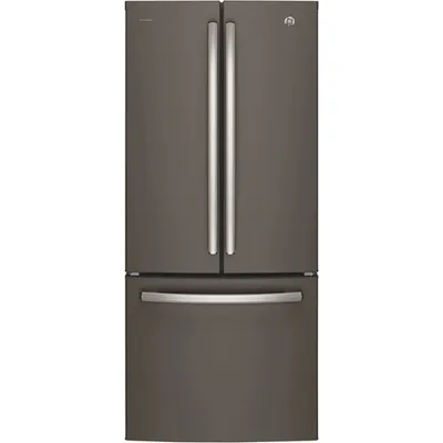 GE Profile 30" 20.8 Cu. Ft. French Door Refrigerator with Water Dispenser (PNE21NMLKES) - Slate