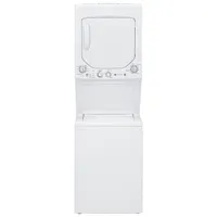 GE 2.6 Cu. Ft. Electric Washer & Dryer Laundry Centre (GUD24ESMMWW) - White