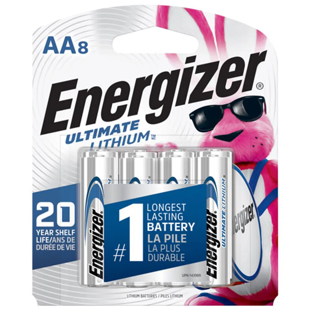 Energizer Ultimate Lithium AA Batteries - 8 Pack