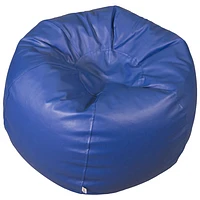 Comfy Kids Traditional Vinyl Bean Bag Chair - Blue