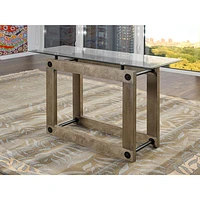 Fresno Contemporary Console Table - Ash Brown