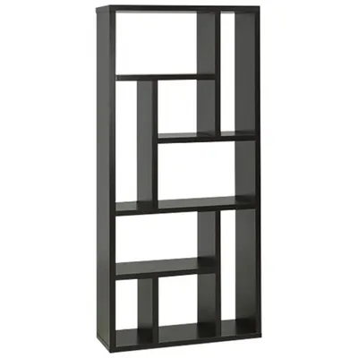 Contemporary 5-Shelf Storage Shelf - Dark Cherry