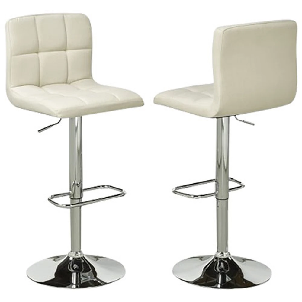 Contemporary Adjustable Height Barstool - Set of 2