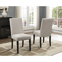 Indira Contemporary Fabric Dining Chair - Set of 2