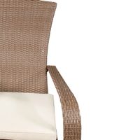 Traditional Polyester Adirondack Chair - Caramel Brown