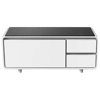 Sobro Smart Coffee Table with Refrigerated Drawer - White
