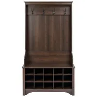 Prepac Transitional Wide Hall Tree Organizer