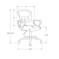 Monarch Polyester Office Chair