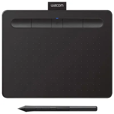 Wacom Intuos 6.0" x 3.7" Graphic Tablet with Stylus (CTL4100WLK0) - Black