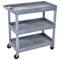 Luxor 32" x 18" 3-Shelf Tub Cart (EC111-G)