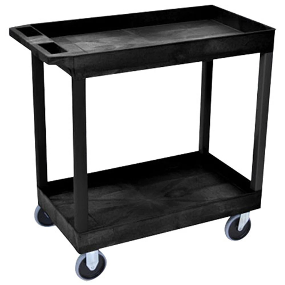 Luxor 32" x 18" Tub Cart with Two Shelves (EC11HD-B)