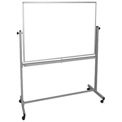 Luxor 48"W x 36"H Double-Sided Magnetic Whiteboard (MB4836WW)