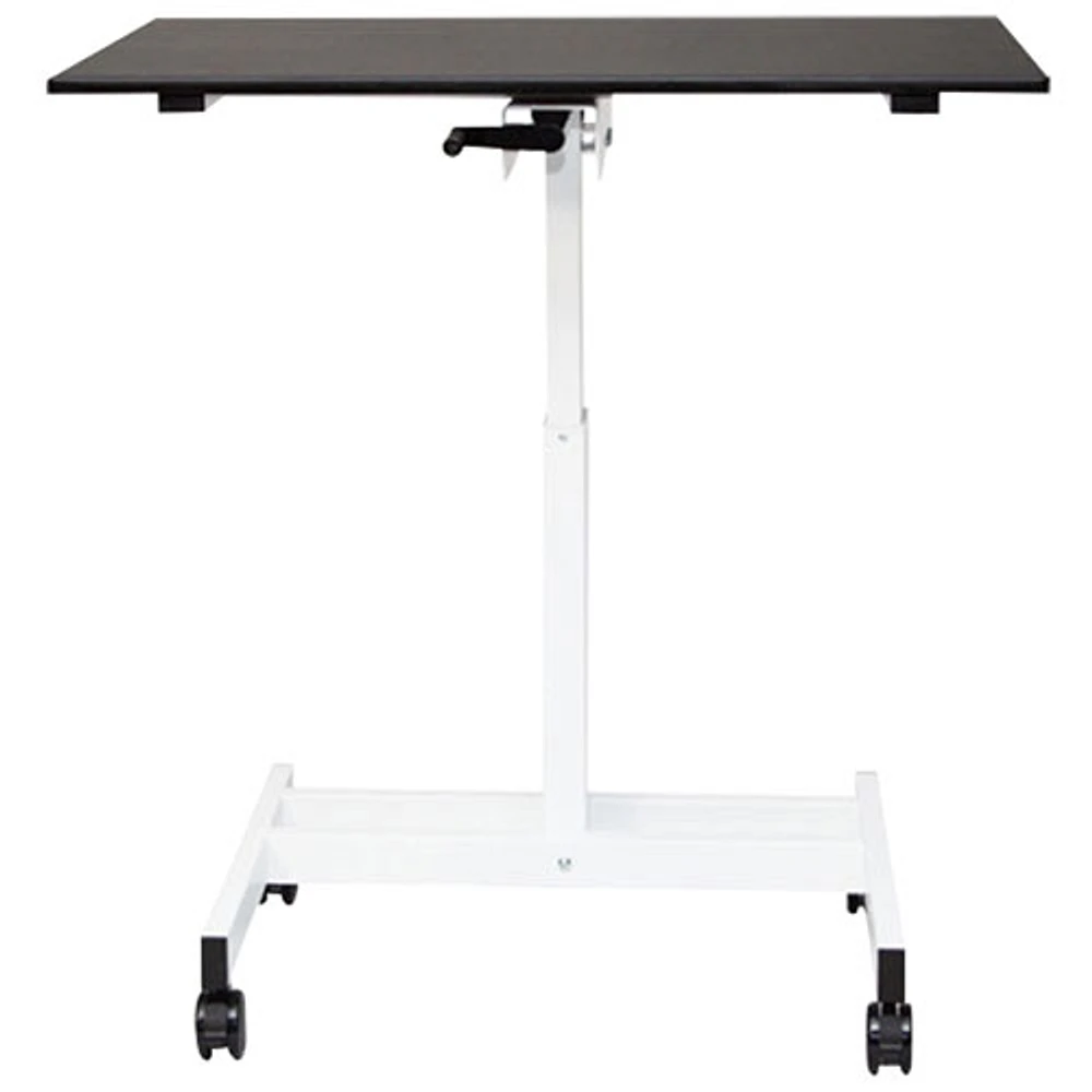 Luxor 40"W Single-Column Crank Standing Up Desk